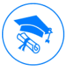 Education risk management icon