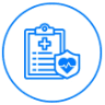 Healthcare risk management icon